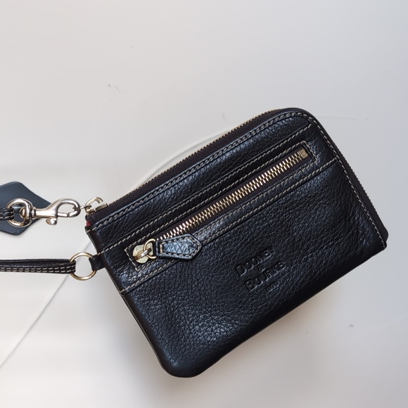 Dooney & Bourke Half Zip Around Clutch Wristlet Wallet-Rich Espresso - Picture 10 of 13